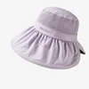 Bérets Houstable Fisherman Hat Fashion Anti UV Wide Brim Beach Cap Sun Visor Summer