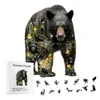 3D Puzzles Delight Kids And Adults With This Creative Black Bear House Puzzle - Perfect Birthday Gift! 240419