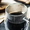 ワイングラスティーガラスカップビールコーヒーダブルウォール透明な手作りのクリエイティブコールド飲料耐火飲料ウェアセット