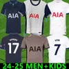 Men KIDS 23 24 25 SON Soccer Jerseys 2024 2025 jersey Football shirt third LUCAS LLORIS ROMERO PERISIC KULUSEVSKI BENTANCUR KANE RICHARLISON PEDRO PORRO Fans players