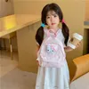 Anime Sanrioed Spall Bag della spalla Cinnamoroll Melody Kuromi Backpack Cartoon Cartoon Bagna Scuola Gift Birthday for Friend 240407