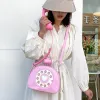 Ryggsäckar flickor rolig personlighet digital simulering telefon form messenger väska kvinnlig söt axel väska mode crossbody väska