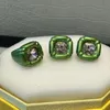 Originele dulcis fijne sieraden set trendy zirkoon kristal ketting oorbellen ring xfu voor vrouwelijke feestaccessoires met 240410