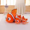 Factory wholesale 2 styles 25cm cartoon clown fish plush toy aquarium dolls goldfish dolls children's gifts