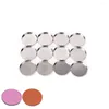 Bouteilles de rangement 12 pcs 26 mm maquillage cosmétique Cosme en aluminium vide Poux de casseroles pour la palette de conteneurs à paupières pour fard à paupières Palette de bricolage