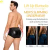 Heren lichaamsvormen Lazawg Men Gedekte bulifter slipjes buikbesturing Hip Enhancer Shorts Push Up Booty Bulifting Underwear