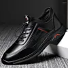 Casual Shoes Fashion Men Dress Shoe Cowhide Leather Men's Comfortable Low-top British Platform Man Formal