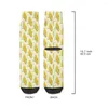 Men's Socks Corn Pattern Funny Retro Vegetables Food Street Style Casual Crew Sock Gift Printed