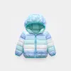 Down Coat Children's Winter Warm Long Sleeve Zipper Hooded Jacket voor vakantie verjaardagsfeestje reizen