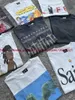 Mäns T-shirts tvättade Saint Michael T-shirt Män kvinnor överdimensionerade Strtwear Heavy Fabricunisex Loose Tops T-shirt T240419