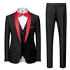 Costumes pour hommes Business Casual Suit Male Wedding Office Robe trois pièces pour les vêtements pour hommes