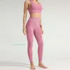 Diseñador de mujeres Sportwear Sportwear Fitness Leggings Fit Two Piece Gym Wear Ropa Sports Sports Brazo High Wisting SU5250695 45OA