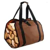Shopping Bags Firewood Bag Carrier Waterproof Log Carrying Water Resistant Fireplace Tote Storage Large Capacity For Outdoor Camping