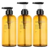 Garrafas de armazenamento 3pcs/conjunto Dispensadores de shampoo de reabastecimento modernos portátil El Banheiro Durável Pumping Head Skin Care Ferramentas 19 7 7cm 500ml