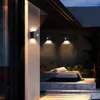 Lâmpada de parede 7W Bedroom SCENCE SENSOR DE Iluminação à prova d'água Sensor de movimento LED Cube Garden Light Courtyard