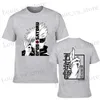 T-shirty męskie anime T-shirt Cool Gojo Satoru Graphic Printing T-shirt męska moda swobodna okrągła szyja Krótka koszula T240419