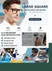 Square Frame Reading Glasses For Men Large Optical Eyeglasses Hyperopia Eyewear Big Readers 1 15 2 25 3 240410