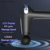 Elektrische Massager 2023 Touch LCD Pistol Muscle Massage Massage Electric Body Massage Gun mit austauschbarem Kopfverlängerungsgriff Y240425