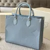 24ss Women Borse Borse classiche borse di fiori designer Luxurys Haze Blue Shouder Crossbody Messenger Ladies Travel Borse Borse SRPX