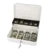 Cash Box mit Geldverlust und Key Lock Stufeed Cantilever Design 4 Bill / 5 Münzschlitz Sicherheitsbox für Supermärkte Einkaufszentrum 240415
