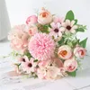 Декоративные цветы открытые искусственные для плантатора Bridal Beautiful Wedding Side Decor Bouquet негабаритный