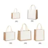 Large Capacity Canvas Tote Bag Women Simple Foldable Portable Eco-Friendly Shopping Bags Reuseable Ladies Outdoor Handbag