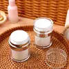 Lagringsflaskor 2 PCS Eye Cream Bottle Airless Pump Travel Vakuumbehållare Fuktighetskräm Ansiktsburkar