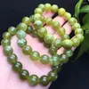Link Bracelets 12mm Natural Hsiuyen Jade Bracelet Women Elegant Round Green Grape Stone Charm Yoga Strand Bangles Female Jewelry Gift