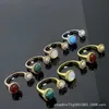 High-End Luxury Ring High End Fanjia Clover Pärled Edge med diamanter Multi Color Versatile Ring Colorless and Unique Design Populära tillbehör