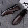 Casual Shoes Men Business Formal Projektanci skóry dla prostej pracy biurowej
