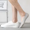 Calzini da uomo 10 paia da uomo maschio invisibile elastico non slittamento calzino corto calzino corto pantofole estate sottile nylon casual traspirante nessuna barca