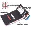 Holders New Style Vintage Antitheft Men Credit Card Holder Blocking RFID Portefeuille en cuir Unisexe Informations sur la sécurité