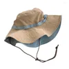 Boinas de protetor solar japonês de cano solar-up fisherman chapéu de verão feminino Big Brim thil