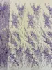 Luxury African Sequins Lace Fabrics High Quality 5 Yards Embroidery French Nigerian Tulle Lace Fabric For Wedding Party Sewing 240407