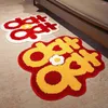 Carpets 3D Wedding Decoration Carpet Entrance Door Floor Mat Red Decorate Doormats Non-slip Rugs Living Room Decor Big Rug