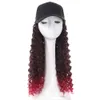 human curly wigs Womens Wig Duck Tongue Hat Bubble Face Roll Wig Small Roll Screw Roll Long Roll Wig Hat