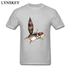 Herenpakken A1064 T-shirts grappige skydiver eekhoorn met vleugel hipster zomer cool t-shirt voor jongens aangepaste katoenen t-shirts