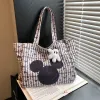 Bolsas mouse 2023 bolsa de ombro de lona com pingente de grande capacidade para mamãe saco de bolsa de moda para meninas