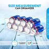 Ütopya Mutfak Clear Soda Can Organizatör - 4 Parçalı Buzdolabı veya Tezgah İçecek Organizatörü - Soda Buzdolabı Depolama için Dağıtıcı olabilir