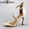 Dance Shoes Loogtshon Latin Water Platform Dancing Woman Fashion High Heels Jazz för flickor