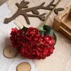 Dekorative Blumen 3d Single Hortensie Blume künstliche Floße Home Decor Weihnachten Hochzeit Brautstrauß Wandset