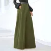 Pantalones de mujer Fashion Palazzo para mujeres para el verano Cortado cómodo Coda de algodón Holgés Elegante Partido Alta Cintura con bolsillos con bolsillos