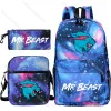 Bags Lightning Cat 3pcs/set School Bags for Teenager Boys Girls Knapsack Women Men Mochila Backpacks daily laptop bag gift