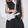 バッグパーソナリティギターの女性ショルダーバッグパース夏の新しいクロスボディチェストバッグファッションデザイナーx窩パッケージレディラグジュアリーハンドバッグ