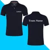 Solte a maniche corte estive di alta qualità Solid classico Shirt Polone Design Stampato personalizzato PO per Staff Business Company Uniform 240408