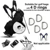 Double Shoulder Golf Bag Strap Pad Adjustable Reusable Straps Red 240411