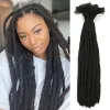 Cabelo humano Bulks Bolks feitos dreadlocks de crochê de crochê sintéticos retos Locs Extensões capilares whosale para homens e mulheres moda h