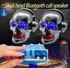 1Piece Motorcycle skull Bluetooth o with mp3 waterproof call amplifier subwoofer 12V pedal three-wheel pedal anti-theft speaker5588173