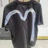 24 Ny högkvalitativ EV Fushen Ribbon Seagull Large M Print Casual Loose Short Sleeve Round Neck T-shirt för män och kvinnor Par 446567