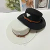 Chapéus de balde de grife para mulheres Chapéu de palha de luxo Chapéus largos de moda Moda Mã
